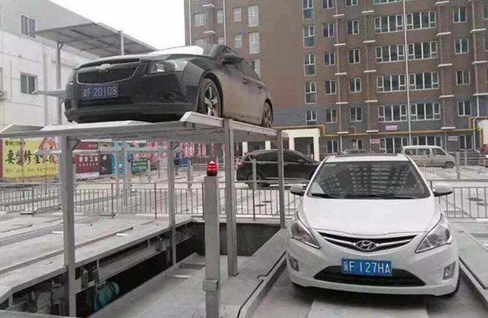 隱藏地下雙層機(jī)械車位-簡(jiǎn)易升降式